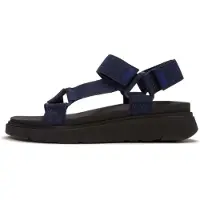 FitFlop Fitfloptil kvinder. A2O-D71 Sandaler Gen-FF Adjustable marineblå (37), Stof, 1-3 cm, Velcro, Casual