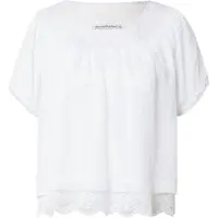 Abercrombie & Fitch Bluse 'ECLECTIC CAMI BAR' hvid