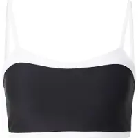 Abercrombie & Fitch Sports-BH 'SCULPTLUX SWEETHEART' sort / hvid