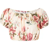GUESS Bluse oliven / magenta / rosé / gammelrosa