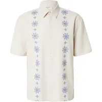 Hollister Skjorte royalblå / uldhvid