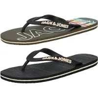 Jack & Jones Klipklappere creme / antracit / oliven