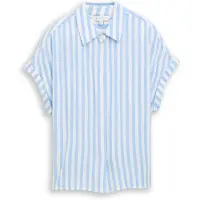 Tom Tailor Bluse lyseblå / hvid