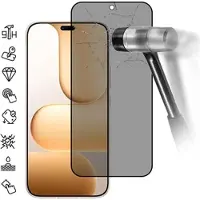 Mtp Products Honor 600 Lite Privacy Full Cover Skærmbeskytter Hærdet Glas - Sort Kant