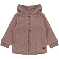 Mikk-Line Fleecetrøje - Burlwood Melange - - 2 år (92) - Fleecejakke