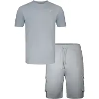 SikSilk Herre T-shirt Og Shorts Sæt Blå