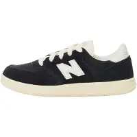 New Balance New Balanceunisex til børn. PST500V1 T500 Lace lædersko i sort (34.5), Fast, Ruskind, Blonder, Casual, børnetøj