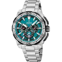 Festina Herreur F20724-6 Chrono Bike Grøn/Stål Ø45.5 mm