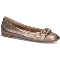 Caprice Ballerina, brown, made of Leather with Block heel, Size 38
