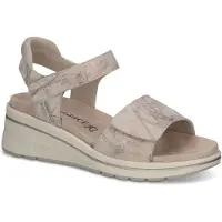 Caprice Heeled sandal, white, made of Leather with Wedge heel, Size 40