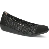 Caprice Ballerina, black, made of Leather and synthetic, Size 42