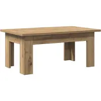 vidaXL Sofabord Konstrueret Træ - artisan eg / 100 x 60 x 42 cm