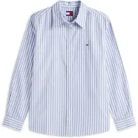 Tommy Hilfiger Bluse 'Regular Fit' blå / hvid