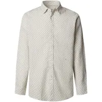 Pepe Jeans Pepe Jeanstil mænd. PM3091199 Portlands grønne skjorte (XXL), Casual, Linned, Lange ærmer