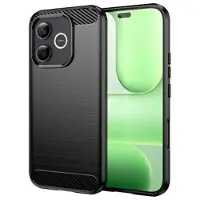 Mtp Products Honor 600 Lite Børstet TPU Cover - Karbonfiber - Sort