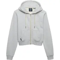 Superdry Superdrytil kvinder. W2012286A Sweatshirt Logo Cropped grå (S), Casual, Bomuld