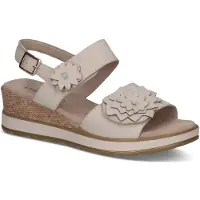 Caprice Sandal, white, made of Leather without heel, Size 41