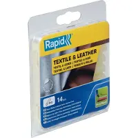 Rapid 12 mm Limstav Tekstil og Læder, 14 stk, Blister, 125 g, 114 mm, 22 mm, 128 mm