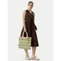 Liu Jo Liu Jotil kvinder. AA6245-A0006 Grøn taske af raffia (OSFA), Casual, Bast