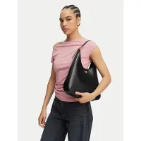 Calvin Klein Skuldertaske 'Monogram Plaque Shoulder' sort
