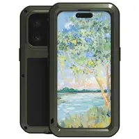 Love Mei iPhone 16 Pro Max Powerful Hybrid Cover - Grøn