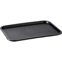 Aps fastfood-bakke (B)455 x (D)355 mm, sort polypropylen, højde 20 mm - 1 stk