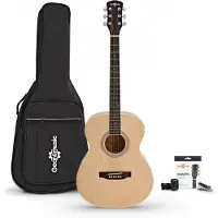 Gear4Music Student Electro Acoustic Guitar & Accessory Pack by Natural