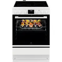 Electrolux 600 SteamBake Glaskeramisk komfur 60 cm med katalyse SteamBake LKR66449NW