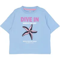 The New T-shirt - TnTinsley - Forever Blue - - 7-8 år (122-128) - T-Shirt