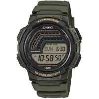 Casio Herreur WS-1800-3AVEF Timeless Collection LCD/Gummi Ø48.2 mm