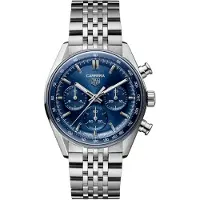 TAG Heuer Herreur CBS2113.BA0053 Carrera Chronograph Blå/Stål Ø41