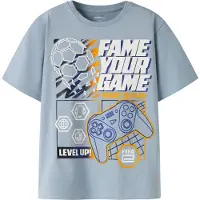 Name it Shirts 'NKMAsekel Fifae' opal / orange / sort / hvid