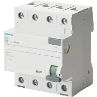 Siemens Fejlstrømsafbryder HPFI 63A, 4P, 30mA, Type A, 5SV3346-6