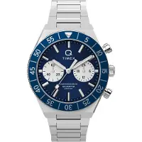 Timex Analogt ur blå / sølv