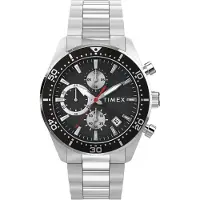 Timex Analogt ur sort / sølv