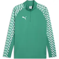 Puma Træningstrøje teamLIGA26 1/4 Lynlås - Grøn/Hvid Børn, størrelse 152 cm