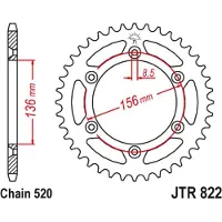 ItalyRacing 520 Jtr822.53 Steel Bagtandhjul
