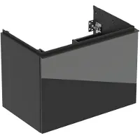 Geberit Underskab Acanto 1+1 skuf 75cm lava/glas