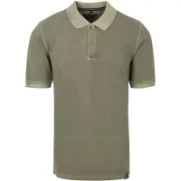 Casamoda Polo Piqué Garment Dye Olivengrøn Grøn Mørkegrøn måle