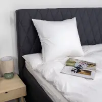 Nordstrand Bambus pudebetræk 60x63 cm - 100% bambus - Hvidt satinvævet