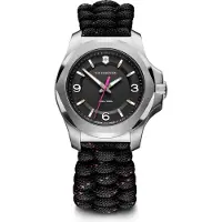 Victorinox Swiss Army Dameur 241918 I.N.O.X Sort/Tekstil Ø37 mm