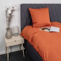 Nordstrand Bambus pudebetræk 60x63 cm - 100% bambus - Orange satinvævet