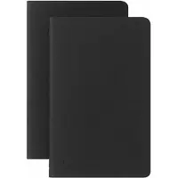 Moleskine Cahier Soft Cover Smart Notebook-lomme med lineal/foret (3,5" x 5,5") Sort kompatibel med Smart Pen 56 sider