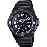 Casio Herreur MRW-200H-1BVEG Collection Sort/Gummi Ø43 mm