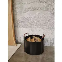 Ferm Living Port brændekurv Black