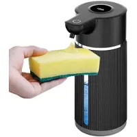 INF Automatisk sæbedispenser med skærm - Ideel til badeværelse og køkken Black