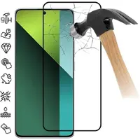 Mtp Products Xiaomi Redmi Note 13 Pro+ Skærmbeskyttelse Hærdet Glas - 9H - Full Fit - Sort Kant