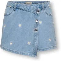 ONLY GIRLS Nederdel 'KOGLesly' blue denim / gul / hvid
