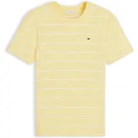 Tommy Hilfiger Shirts 'Flag Embroidery Slim' lysegul / hvid