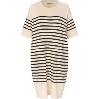 Masai Strikkjole 'MaNirvanae' lysebeige / sort
